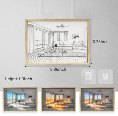 Sunfall Mirage™ - 4D Light-Infused Frame